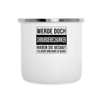Berufe Ausbildung bestanden WERDE DOCH - Emaille-Tasse - Weiß - Vorne