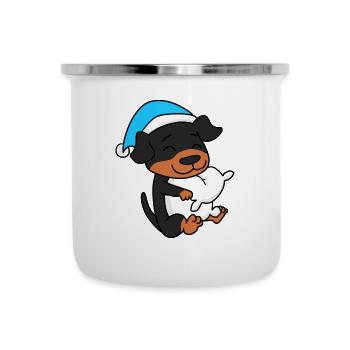 Rottweiler Sleeping Fatigue Dog - Camper Mug - white - Front