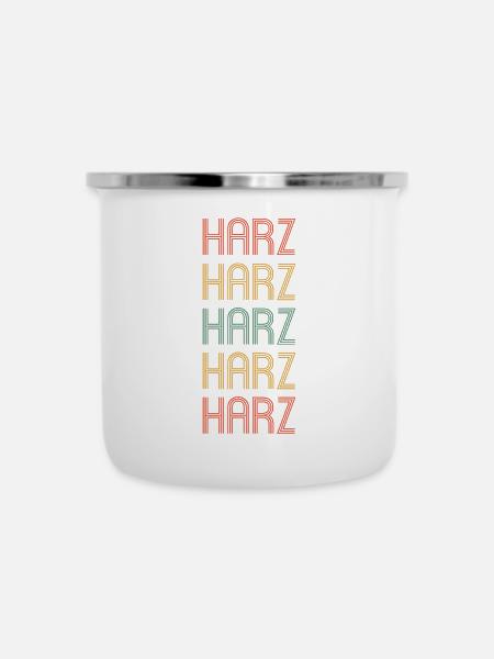 Harz - Emaille-Tasse - Weiß