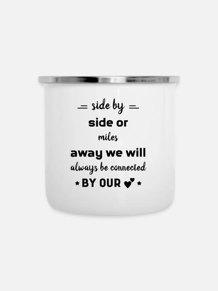 Best Friends Saying - Camper Mug - white
