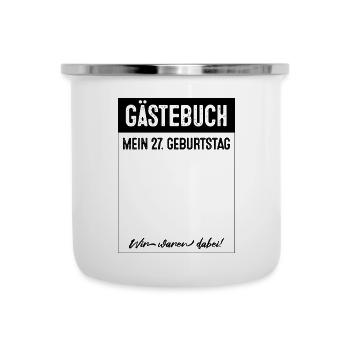 27 Years Guestbook 27th Birthday - Camper Mug - white - Front