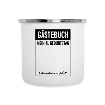 41 Years Guestbook 41st Birthday - Camper Mug - white - Front