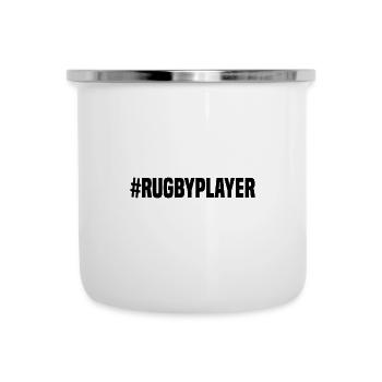 #RugbyPlayer - Rugby Player - Camper Mug - white - Front