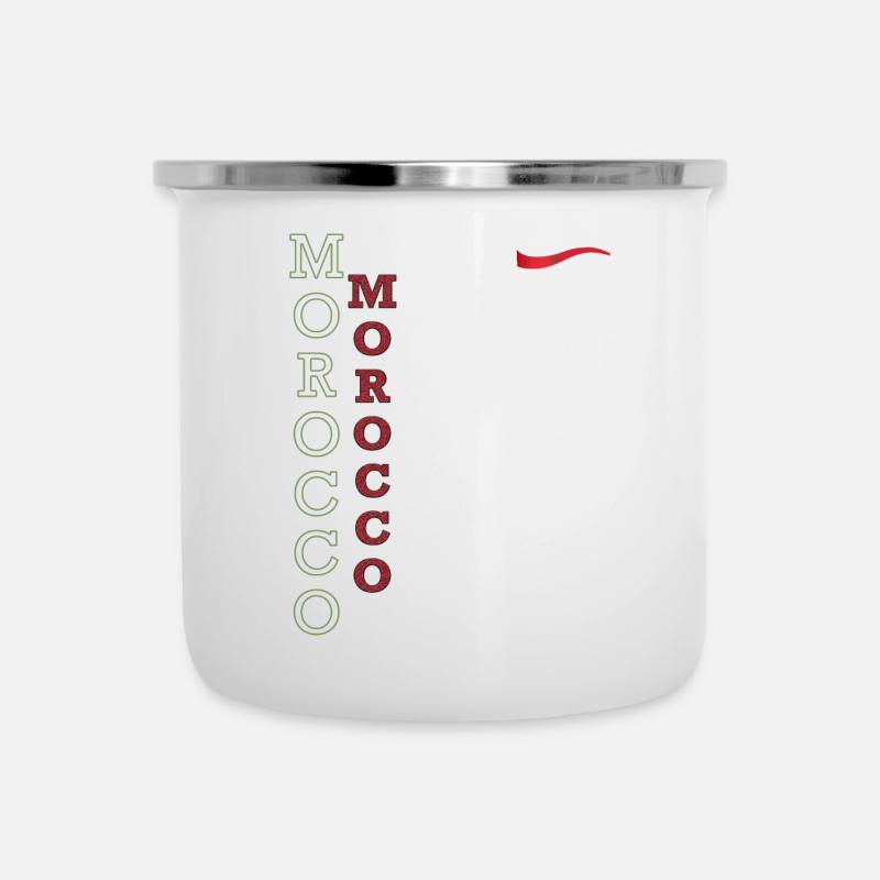 Moroccan Flag Show Your Colors with Pride - Camper Mug - white