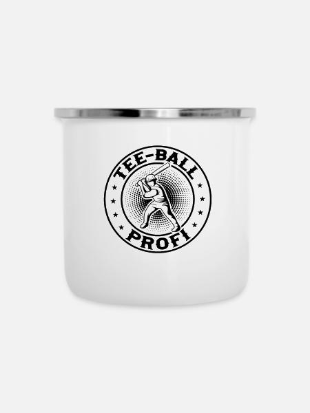 Tee-ball Profi - Emaille-Tasse - Weiß
