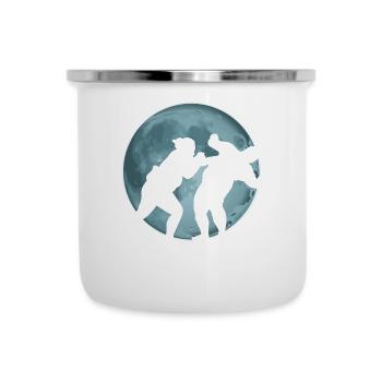 Sumo - Emaille-Tasse - Weiß - Vorne