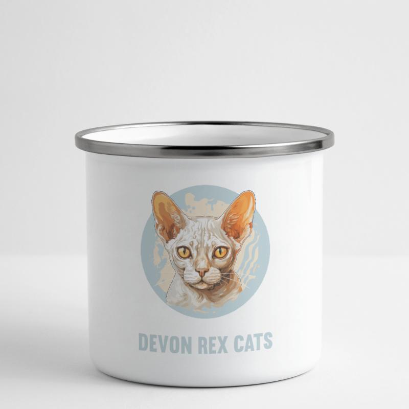 Chaton Devon Rex Chat Devon Rex Tasse émaillée