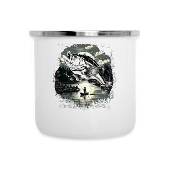 Bass Fish - Camper Mug - white - Front