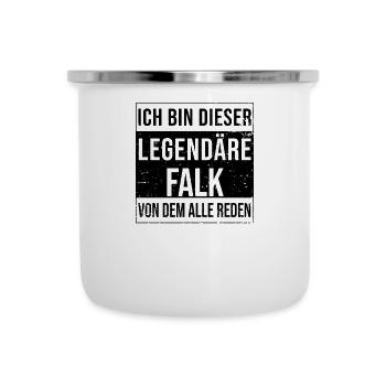 I'm this legendary for Falk - Camper Mug - white - Front