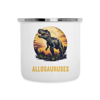 Allosaurier Allosaurus - Emaille-Tasse - Weiß - Vorne