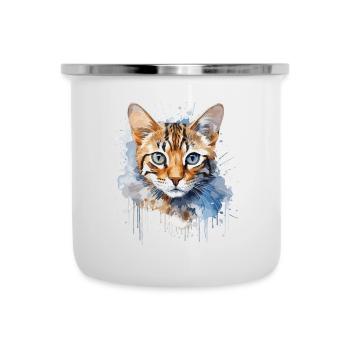 Bengal Cat - Camper Mug - white - Front