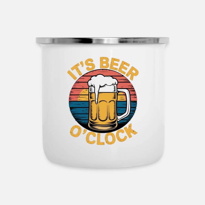 It s Beer o clock - Camper Mug - white