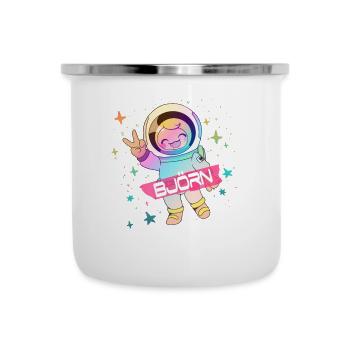 BJÖRN - Beautiful boy name with cute astronaut - Camper Mug - white - Front