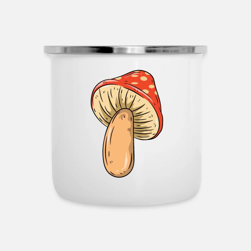 Mushroom - Camper Mug - white