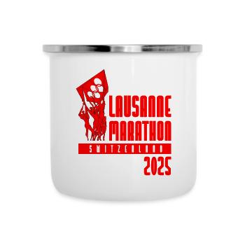 Lausanne Marathon - 2025 - Switzerland - Camper Mug - white - Front