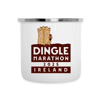 Dingle Marathon – 2025 - Irland - Emaille-Tasse - Weiß - Vorne