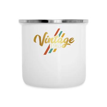 Anniversaire Vintage Rétro 1965 - Tasse émaillée - blanc - Devant