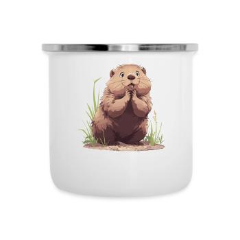 Marmottes Marmottes - Tasse émaillée - blanc - Devant