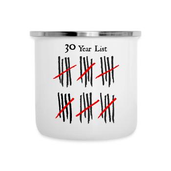 Abstract Black and Red Barline Pattern - Camper Mug - white - Front