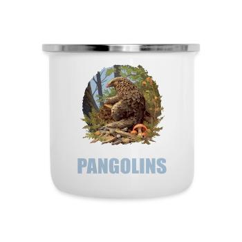 Schuppentiere Pangolin Schuppentier - Emaille-Tasse - Weiß - Vorne