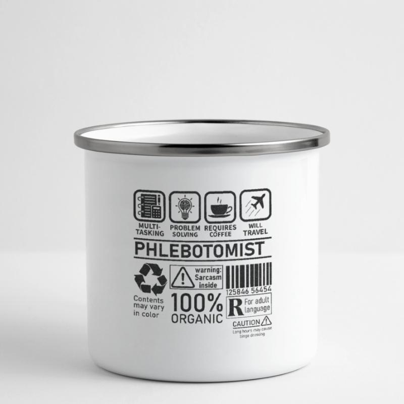 Phlebotomist multi tasking problem solving Camper Mug