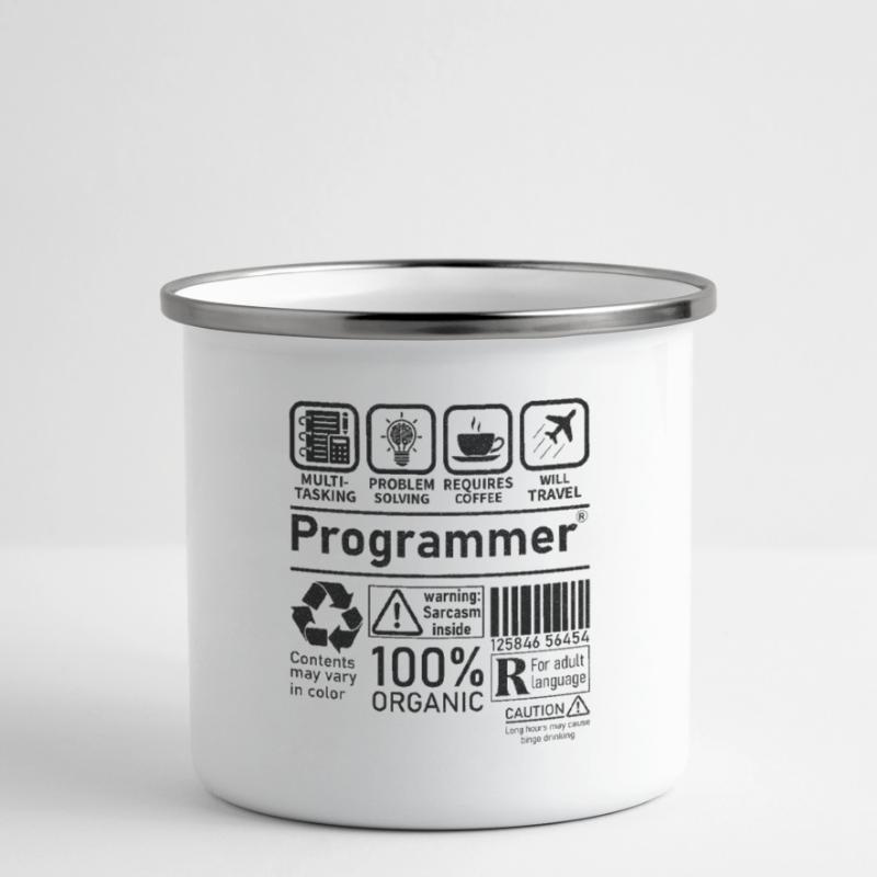 Programmeur multitâche, la résolution de problèmes nécessite Tasse émaillée