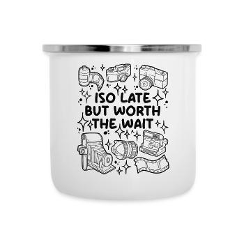 ISO Late But Worth the Wait – Analog Photography - Camper Mug - white - Front