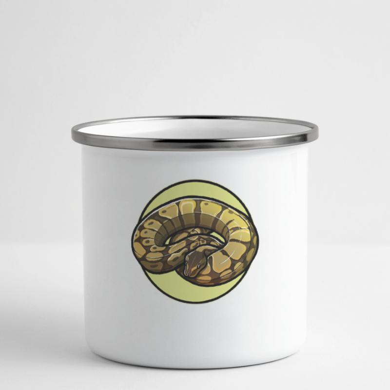 Ball Python Roi Python Roi Python Tasse émaillée