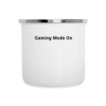Mode de jeu activé - Citations de jeux vidéo de joueurs vidéo - Tasse émaillée - blanc - Devant