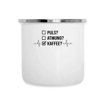 Rettungssanitäter Geschenk Krankenwagen Fahren - Emaille-Tasse - Weiß - Vorne