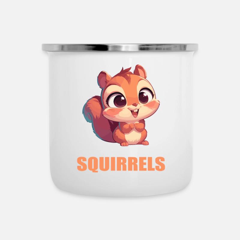 Squirrel - Camper Mug - white