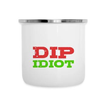 Kaufen Sie den Dip Witziger Mann Geschenk - Emaille-Tasse - Weiß - Vorne