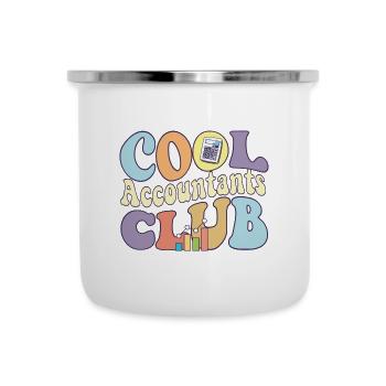 Cool Accountants Club CPA Squad Certified Public - Camper Mug - white - Front