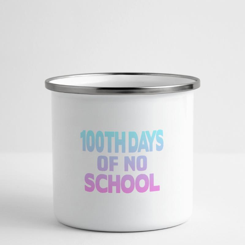 100e jours sans école Tasse émaillée