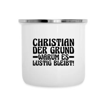 First name Chris Christian - Camper Mug - white - Front