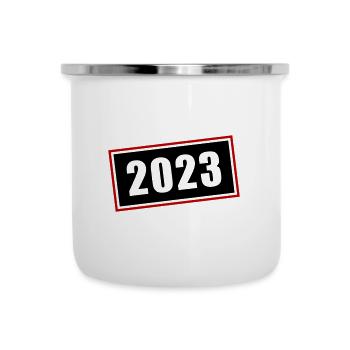 Symbole 2023 - Tasse émaillée - blanc - Devant