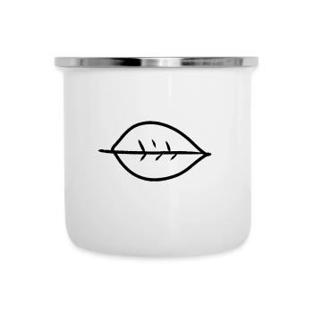 Feuille Symbole Forme Nature - Tasse émaillée - blanc - Devant
