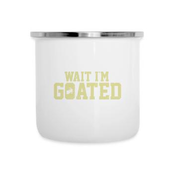 Gamer Life Wait I’m Goated Drôle Internet Meme - Tasse émaillée - blanc - Devant