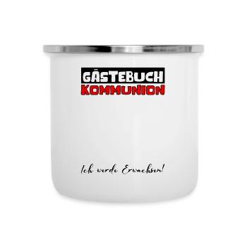 Gästebuch Kommunion Mädchen Jungen Erstkommunion - Emaille-Tasse - Weiß - Vorne