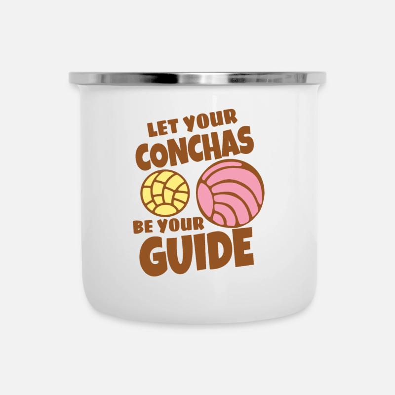 Humour espagnol Conchas Pain mexicain - Tasse émaillée - blanc