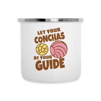 Spanischer Humor Conchas Mexikanisches Brot - Emaille-Tasse - Weiß - Vorne