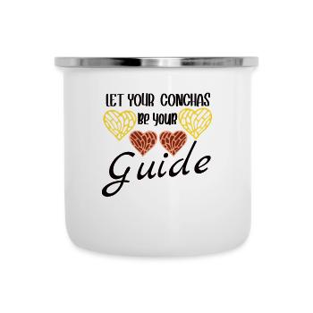 Spanischer Humor Conchas Mexikanisches Brot - Emaille-Tasse - Weiß - Vorne