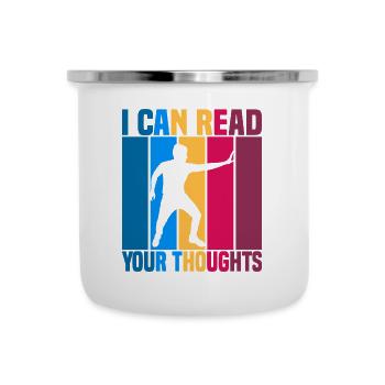 Je peux lire vos pensées - Tasse émaillée - blanc - Devant