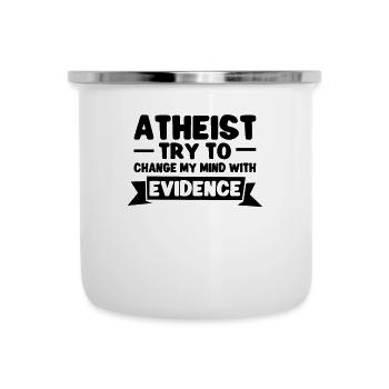 Atheist Atheismus Anti-religion Securalism God - Emaille-Tasse - Weiß - Vorne