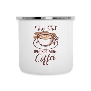 Coffee Lover Caffeine Molecule Java Latte Espresso - Camper Mug - white - Front
