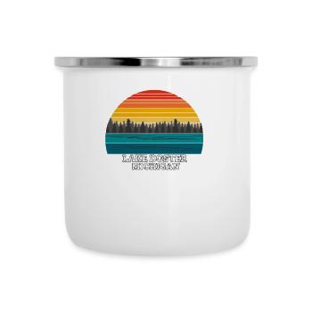 Lac Doster Michigan - Tasse émaillée - blanc - Devant