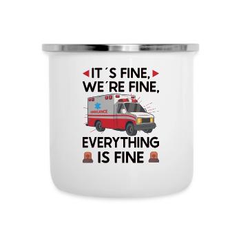 Paramedic First Responder Ambulance Driver - Camper Mug - white - Front
