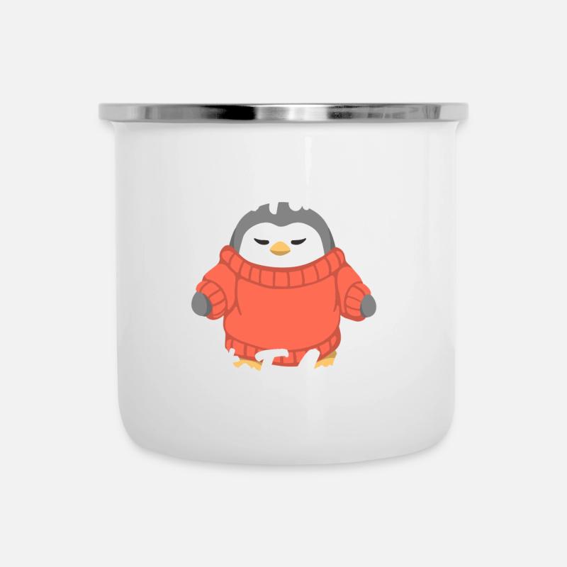 Même pour moi, c’est trop froid - Tasse émaillée - blanc
