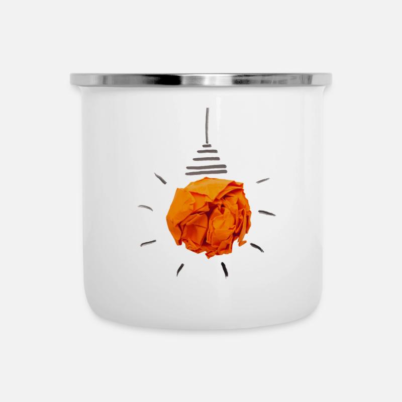 OrangeSachen - Emaille-Tasse - Weiß