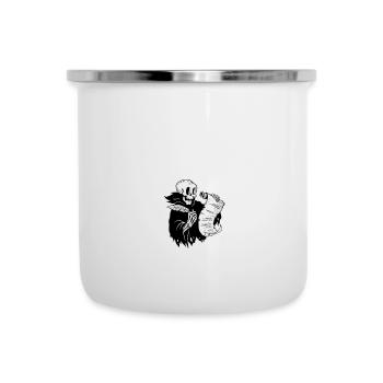 Lustiger Sensenmann-liebhaber Halloween Horror - Emaille-Tasse - Weiß - Vorne